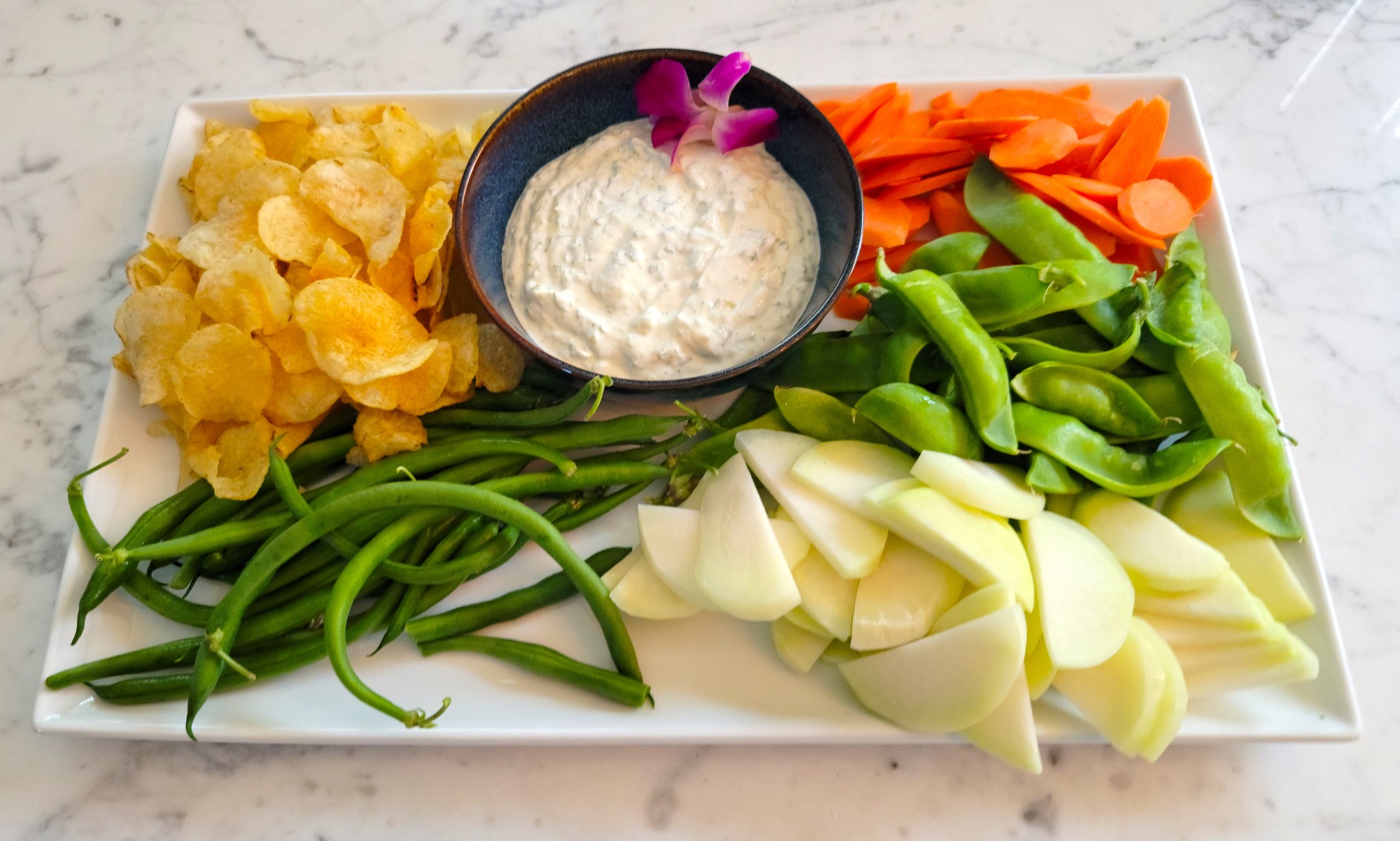 Roasted Garlic Scape Dip